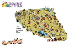 Pride festival map
