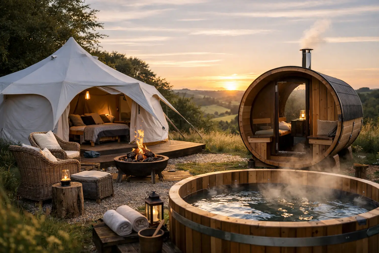 Glamping East Sussex with Sauna Stays Glamping East Sussex with Sauna Stays
