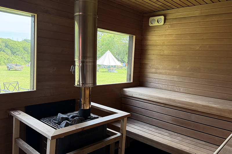 hire sauna at sussex campsite
