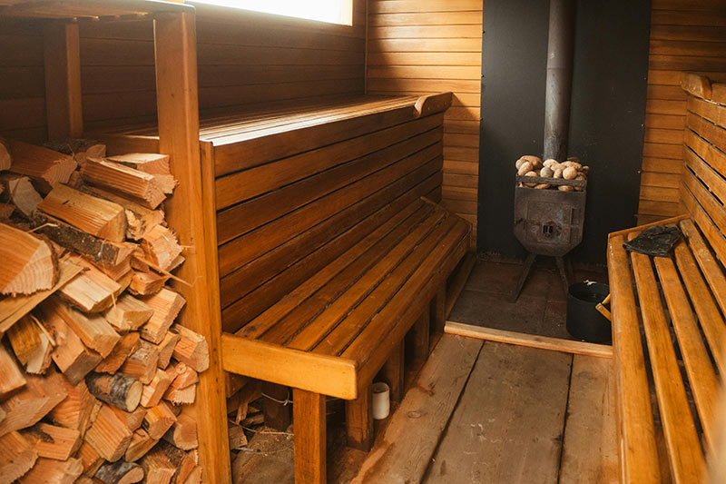 wood fired sauna